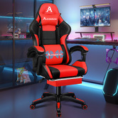 Hoxton Room Nightcrawler PU Leather Gaming Chair with Footrest