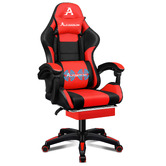 Hoxton Room Nightcrawler PU Leather Gaming Chair with Footrest