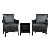 Hoxton Room 2 Seater Chandon Outdoor Armchair &amp; Table Set