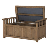 Hoxton Room 2 Seater Everdeen Fir Wood Outdoor Storage Bench