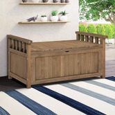 Hoxton Room 2 Seater Everdeen Fir Wood Outdoor Storage Bench