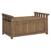 Hoxton Room 2 Seater Everdeen Fir Wood Outdoor Storage Bench