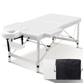 Hoxton Room Carson 55cm Faux Leather 2 Fold Lift Up Massage Table