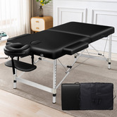 Hoxton Room Carson 55cm Faux Leather 2 Fold Lift Up Massage Table