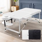 Hoxton Room Carson 55cm Faux Leather 2 Fold Lift Up Massage Table