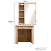 Hoxton Room 2 Piece Clementine Dressing Table &amp; Stool Set