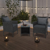 Hoxton Room 2 Seater Matteo Outdoor Armchair &amp; Table Set