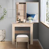 Hoxton Room 2 Piece Clementine Dressing Table &amp; Stool Set