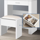 Hoxton Room 2 Piece Clementine Dressing Table &amp; Stool Set