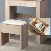 Hoxton Room 2 Piece Clementine Dressing Table &amp; Stool Set