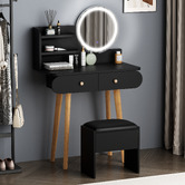 Hoxton Room 2 Piece Carina Dressing Table &amp; Stool Set