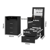 Hoxton Room 2 Piece Ximena Dressing Table &amp; Stool Set