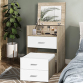 Hoxton Room 2 Piece Ximena Dressing Table &amp; Stool Set