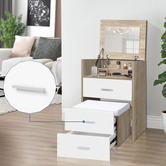 Hoxton Room 2 Piece Ximena Dressing Table &amp; Stool Set