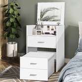 Hoxton Room 2 Piece Ximena Dressing Table &amp; Stool Set