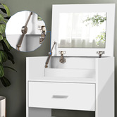Hoxton Room 2 Piece Ximena Dressing Table &amp; Stool Set