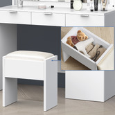 Hoxton Room 2 Piece Zeta Dressing Table &amp; Stool Set