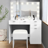 Hoxton Room 2 Piece Zeta Dressing Table &amp; Stool Set