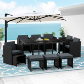 Hoxton Room 10 Seater Evander Outdoor Dining Table &amp; Chair Set