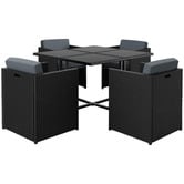 Hoxton Room 4 Seater Evander Outdoor Dining Table &amp; Chair Set