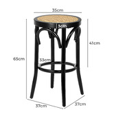 Hoxton Room 65cm Isla Rattan Barstools
