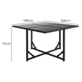 Hoxton Room 4 Seater Evander Outdoor Dining Table &amp; Chair Set