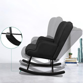 Hoxton Room Collin Velvet Rocking Chair