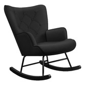 Hoxton Room Collin Velvet Rocking Chair
