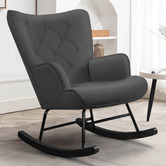 Hoxton Room Collin Velvet Rocking Chair