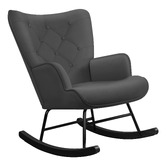 Hoxton Room Collin Velvet Rocking Chair