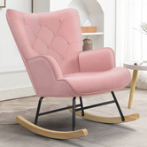 Hoxton Room Collin Velvet Rocking Chair
