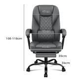 Hoxton Room Ellian PU Leather Executive Office Chair