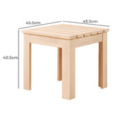 Hoxton Room Delmar Fir Wood Outdoor Side Table