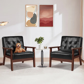 Hoxton Room Callum Faux Leather Armchair
