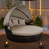 Hoxton Room Rill PE Wicker Outdoor Daybed