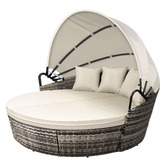 Hoxton Room Rill PE Wicker Outdoor Daybed