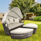 Hoxton Room Rill PE Wicker Outdoor Daybed
