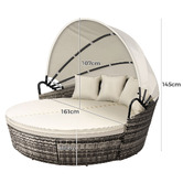 Hoxton Room Rill PE Wicker Outdoor Daybed