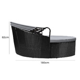 Hoxton Room Rill PE Wicker Outdoor Daybed