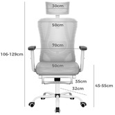 Hoxton Room Ares High Back Office Chair with Footrest