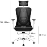 Hoxton Room Ares High Back Office Chair with Footrest