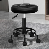 Hoxton Room Zora Faux Leather Office/Salon Stool