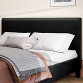 Hoxton Room Black Kyle Faux Leather Bed