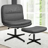 Hoxton Room Tegan Office Chair &amp; Ottoman Set