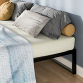 Hoxton Room Soren Steel &amp; Timber Bed Base
