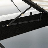 Hoxton Room White Hoyce Boucle Gas Lift Bed