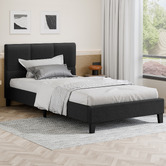 Hoxton Room Black Cassandra Upholstered Bed