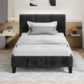 Hoxton Room Black Cassandra Upholstered Bed