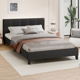 Hoxton Room Black Cassandra Upholstered Bed