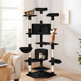 Hoxton Room 202cm Fir Wood &amp; Plush Cat Scratching Tree